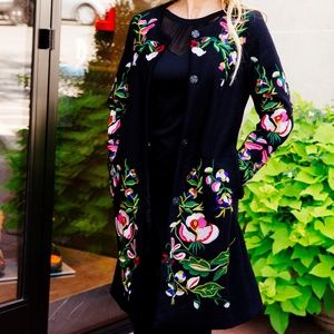 Gigi Embroidered Top Coat